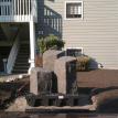 The fountains are all set up now to add the water and plantings.